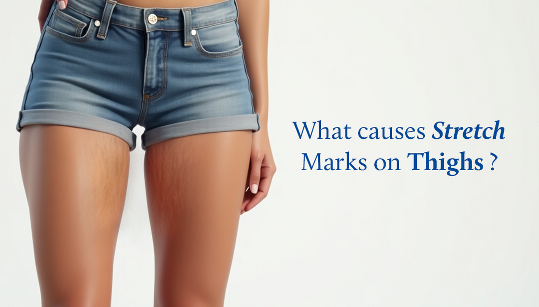 What causes stretch marks on thighs?