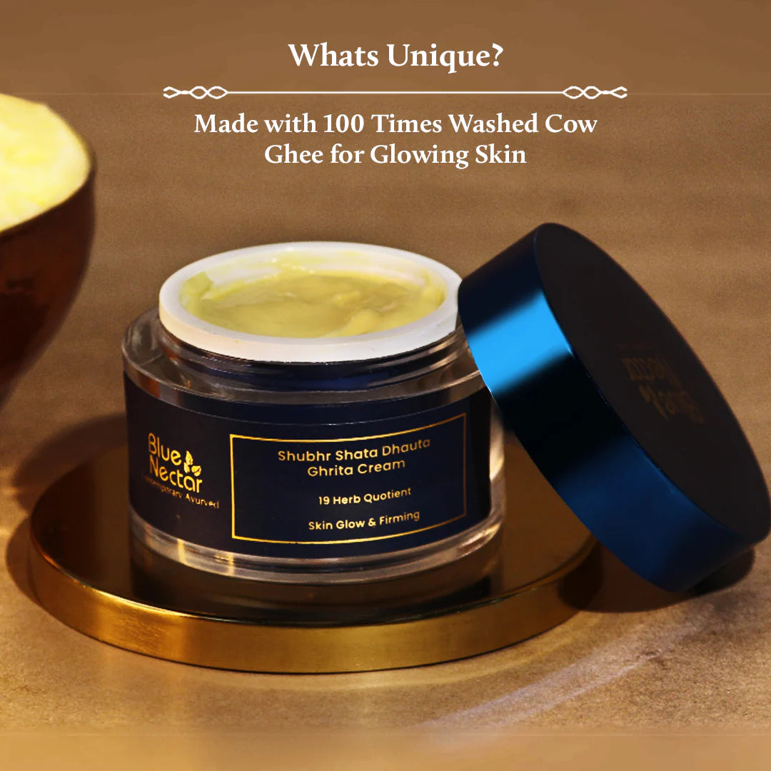 SDG cream is created by washing ghee 100 times in copper vessel with water.