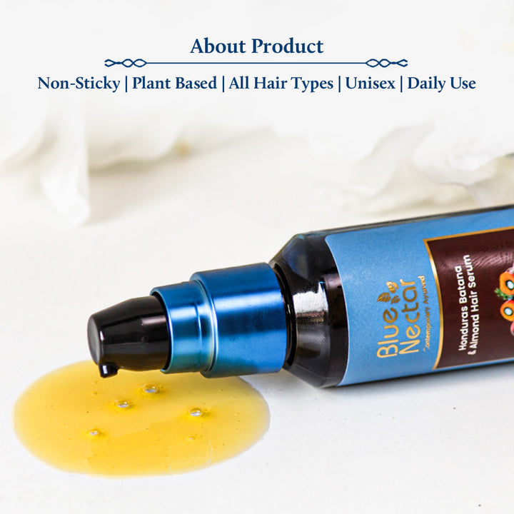 Batana hair serum is non sticky and lightweight.