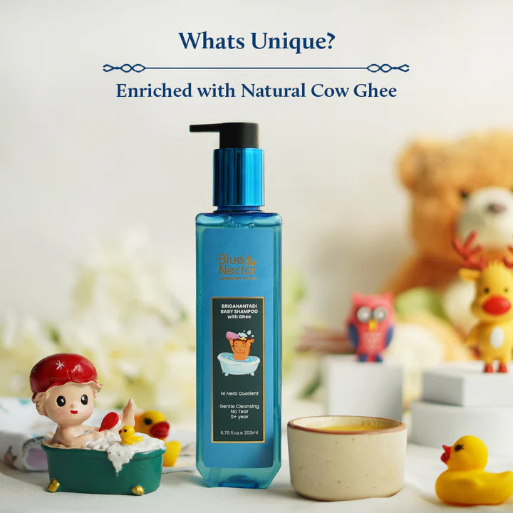 Niraa Baby Shampoo is enriches with natural cow ghee.