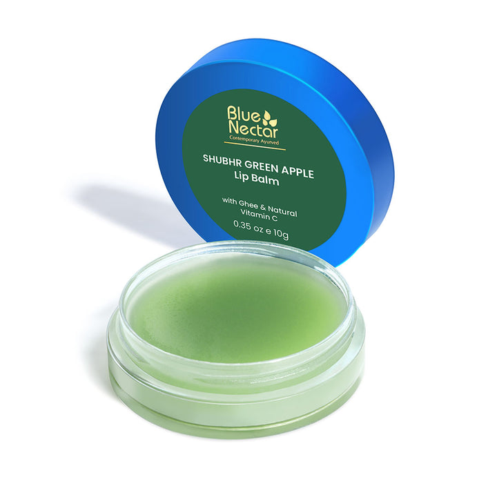 Blue Nectar Green Apple Lip Balm gives you natural, hydrating, pluper lips.