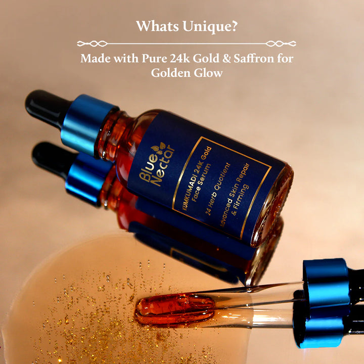 Kumkumadi 24k Gold Face Serum with saffron .