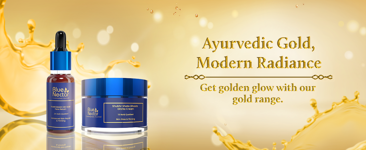 Blue Nectar Gold skincare range.